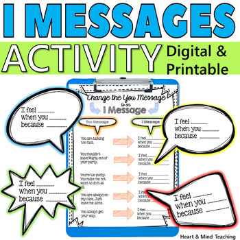 I Messages communication skills activity