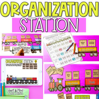 Organization Station Sort for google slides distance learning