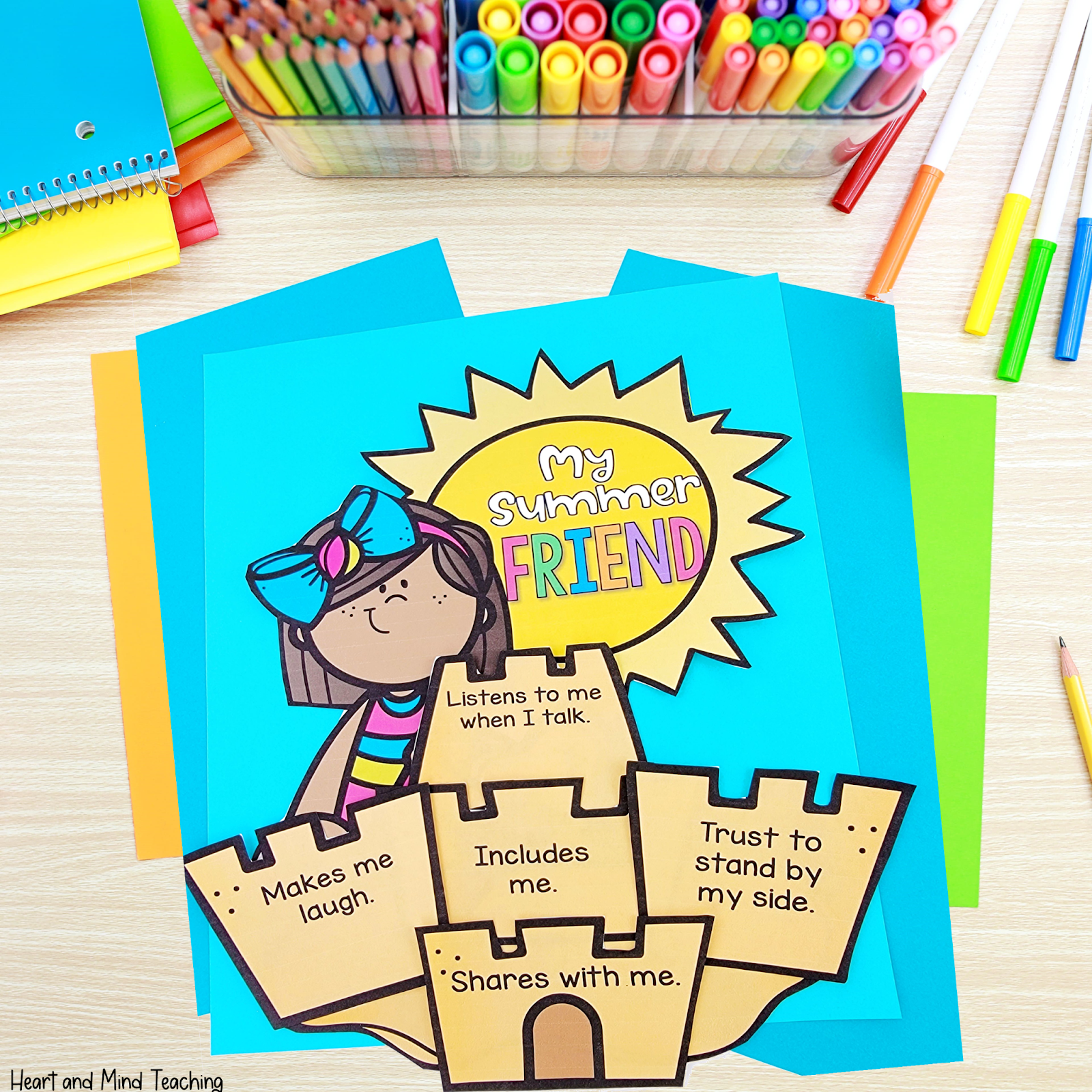 friendship activity summer counseling and SEL ideas