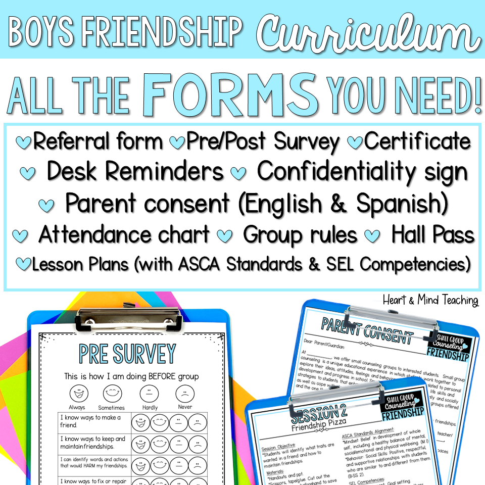 Boys Friendship Group Counseling Curriculum - Image 4