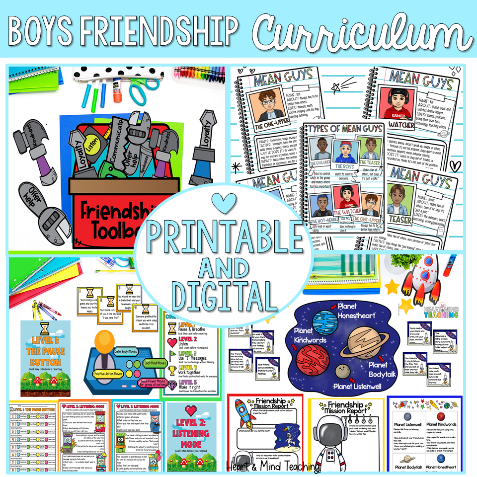 Boys Friendship Group Counseling Curriculum - Image 3